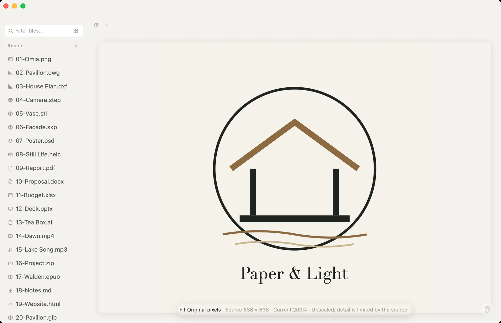 SVG logo previewed in Omia
